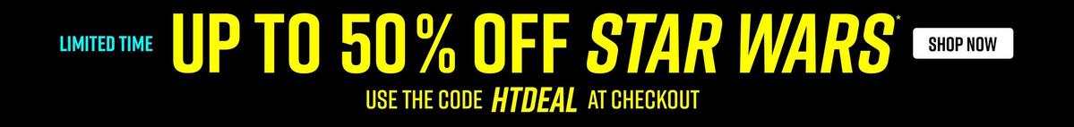 Up To 50% Off Star Wars