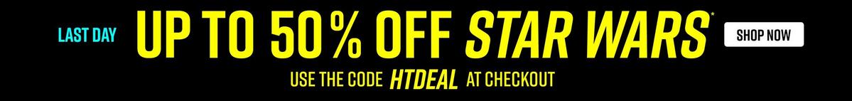 Up To 50% Off Star Wars