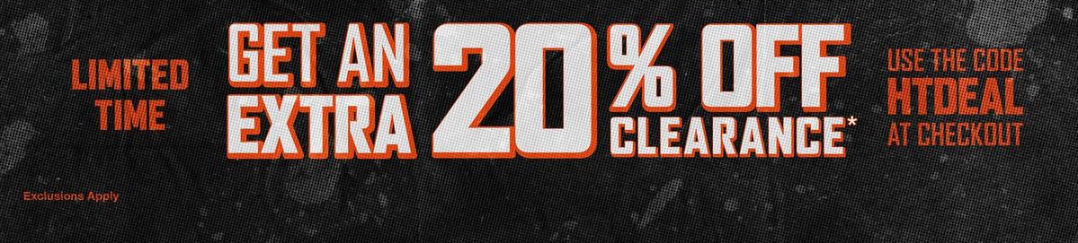 Extra 20% Off Clearance