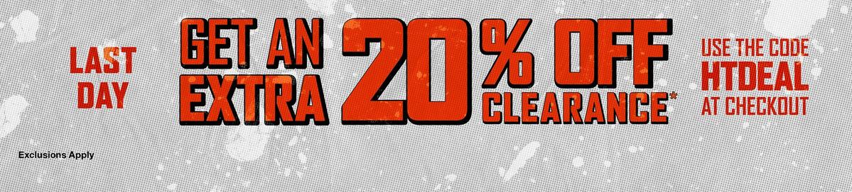 Extra 20% Off Clearance