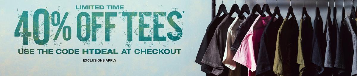 40% Off Tees
