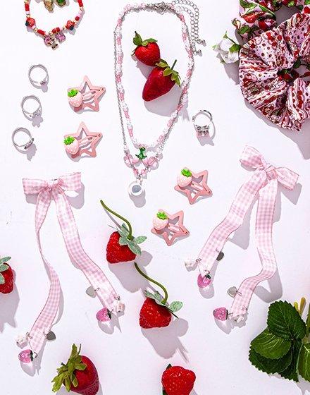 Jewelry featuring earrings, necklaces, etc