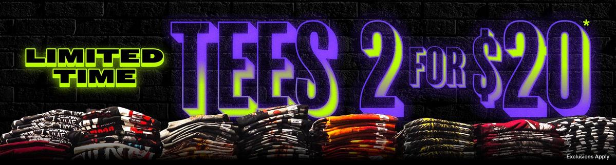 2 For $20 Tees