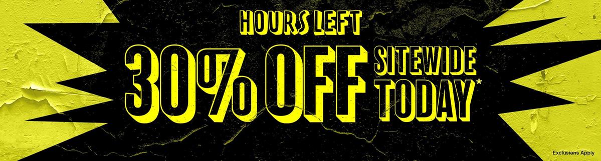 30% Off Sitewide