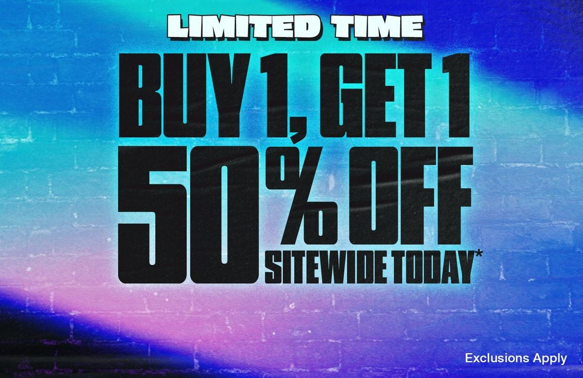 BOGO 50% Off Sitewide