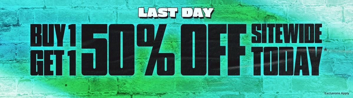 BOGO 50% Off Sitewide