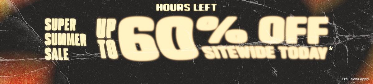 Up To 60% Off Sitewide