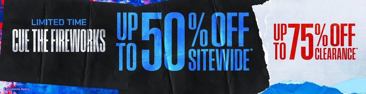 Up To 50% Off Sitewide & Up To 75% Off Clearance