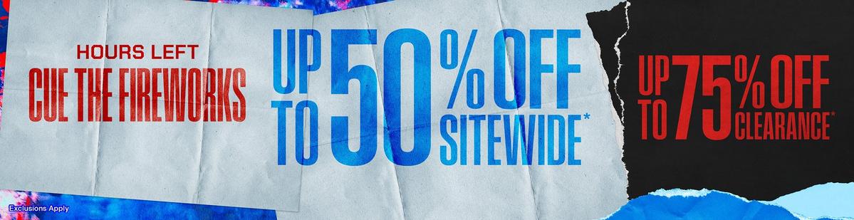 Up To 50% Off Sitewide & Up To 75% Off Clearance