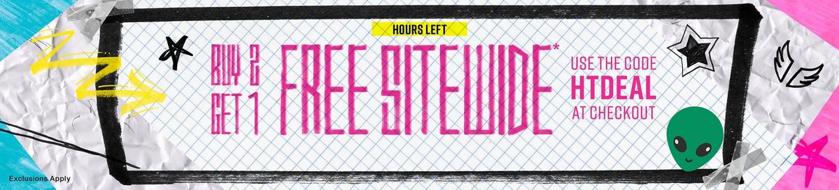 Buy Two, Get One Free Sitewide