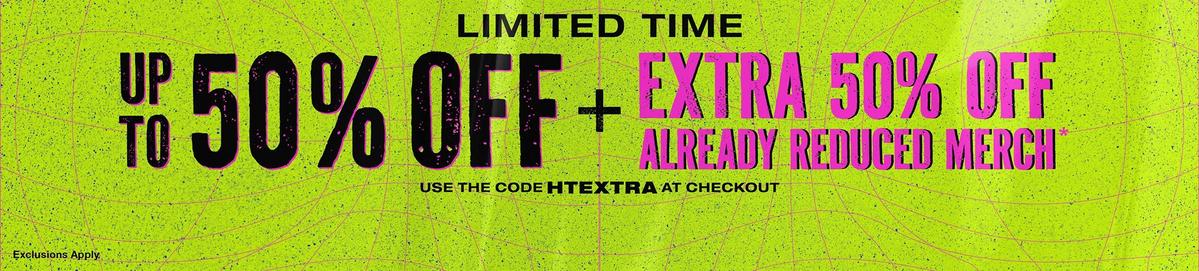 Up To 50% Off + Extra 50% Off