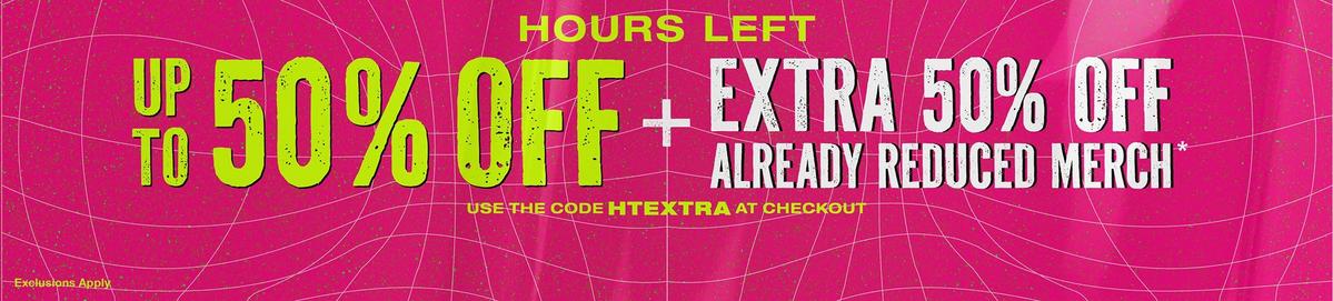 Up To 50% Off + Extra 50% Off