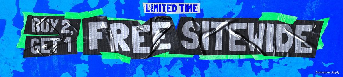 Buy 2, Get 1 Free Sitewide
