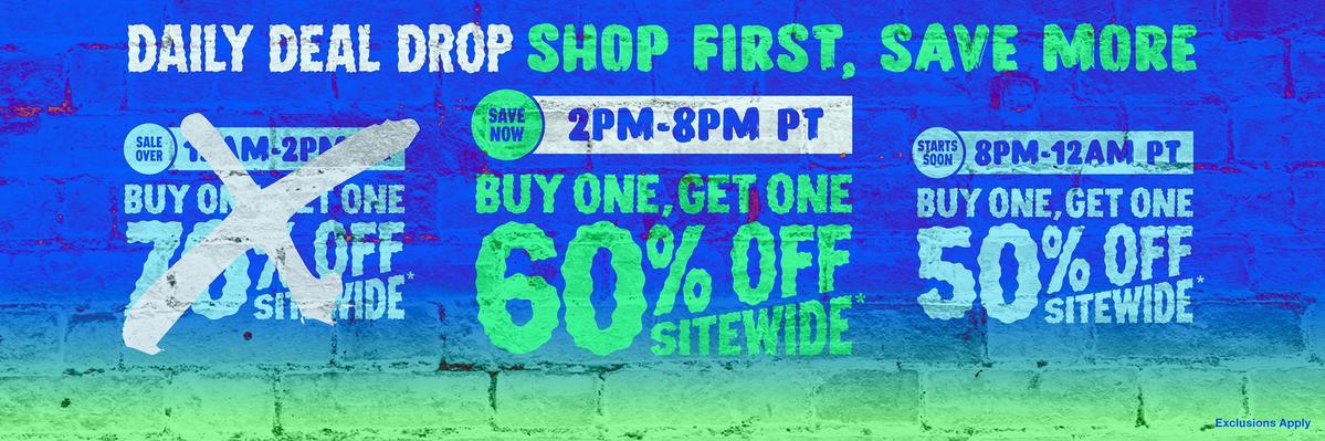 BOGO 60% Off Sitewide