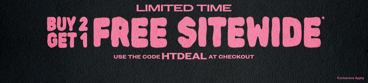 Buy 2, Get 1 Free Sitewide