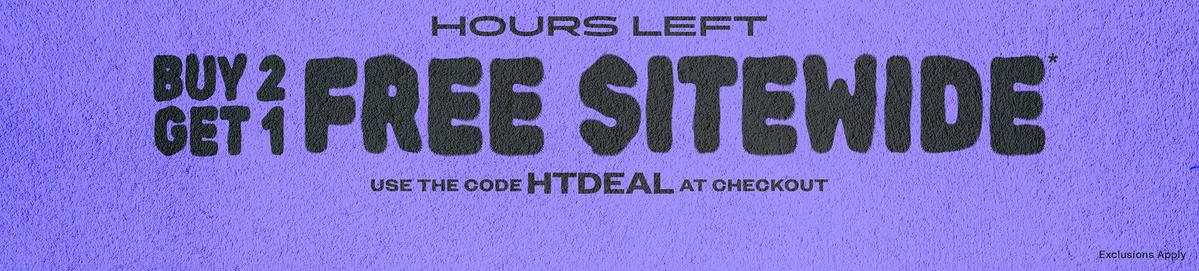 Buy 2, Get 1 Free Sitewide