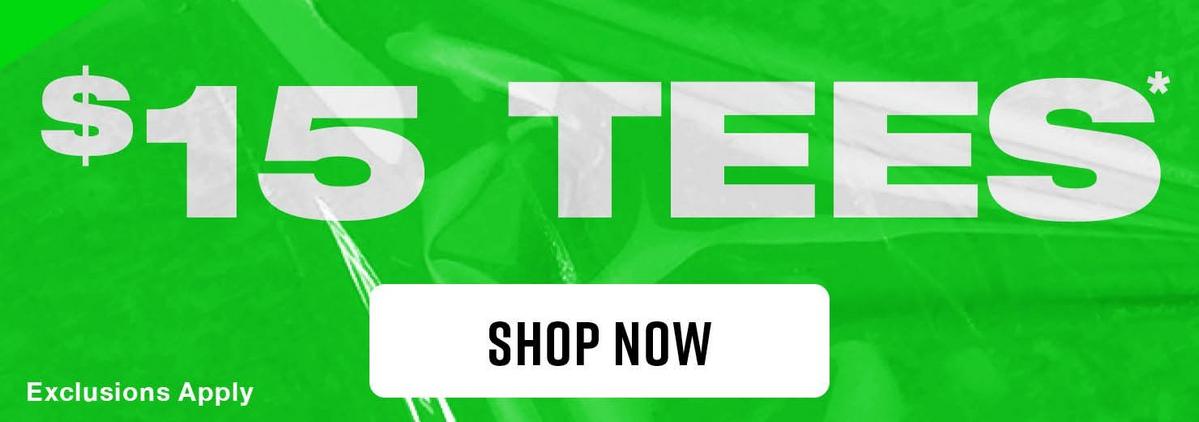 $15 Tees promo