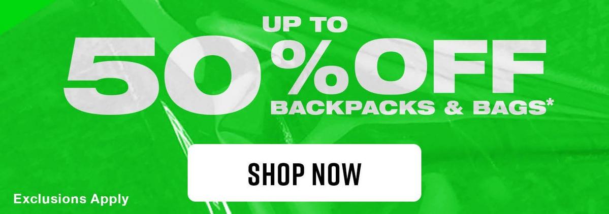 Up To 50% Off Bags And Backpacks styles