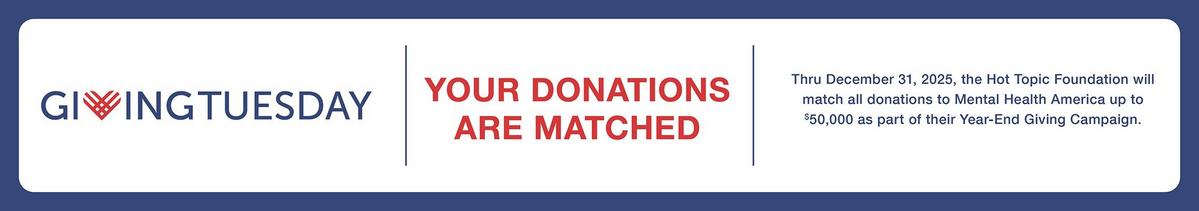 Giving Tuesday your donations matched