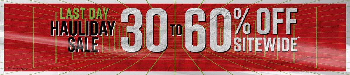 30% - 60% Off Sitewide