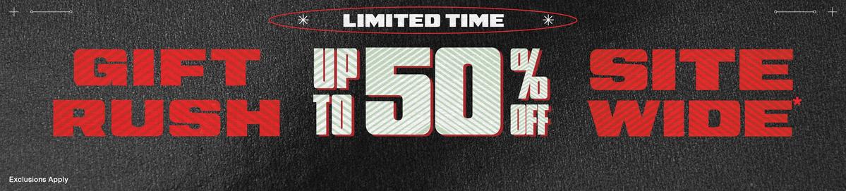 Up To 50% Off Sitewide