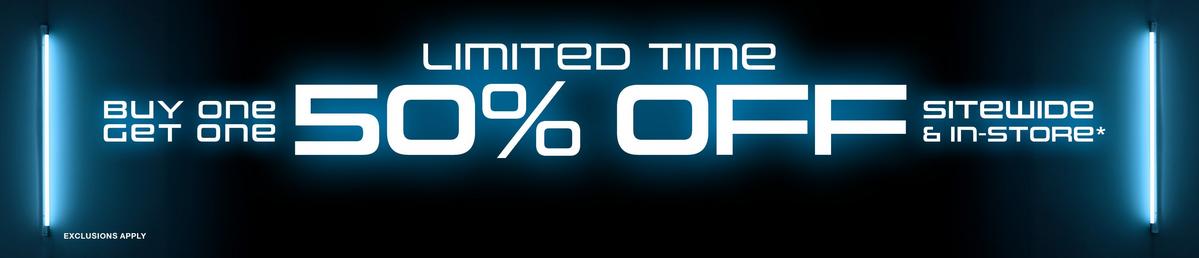 BOGO 50% Off Sitewide