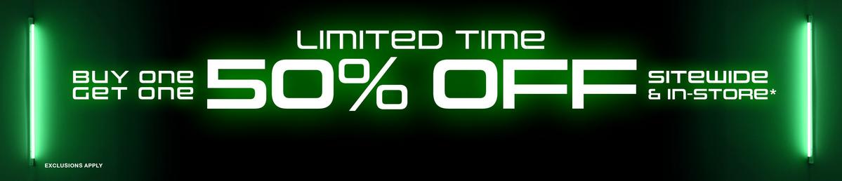 BOGO 50% Off Sitewide