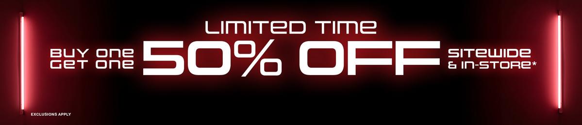 BOGO 50% Off Sitewide