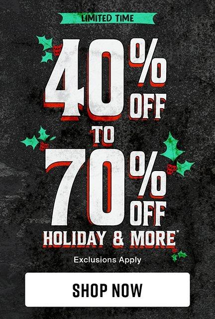Shop Holiday & More