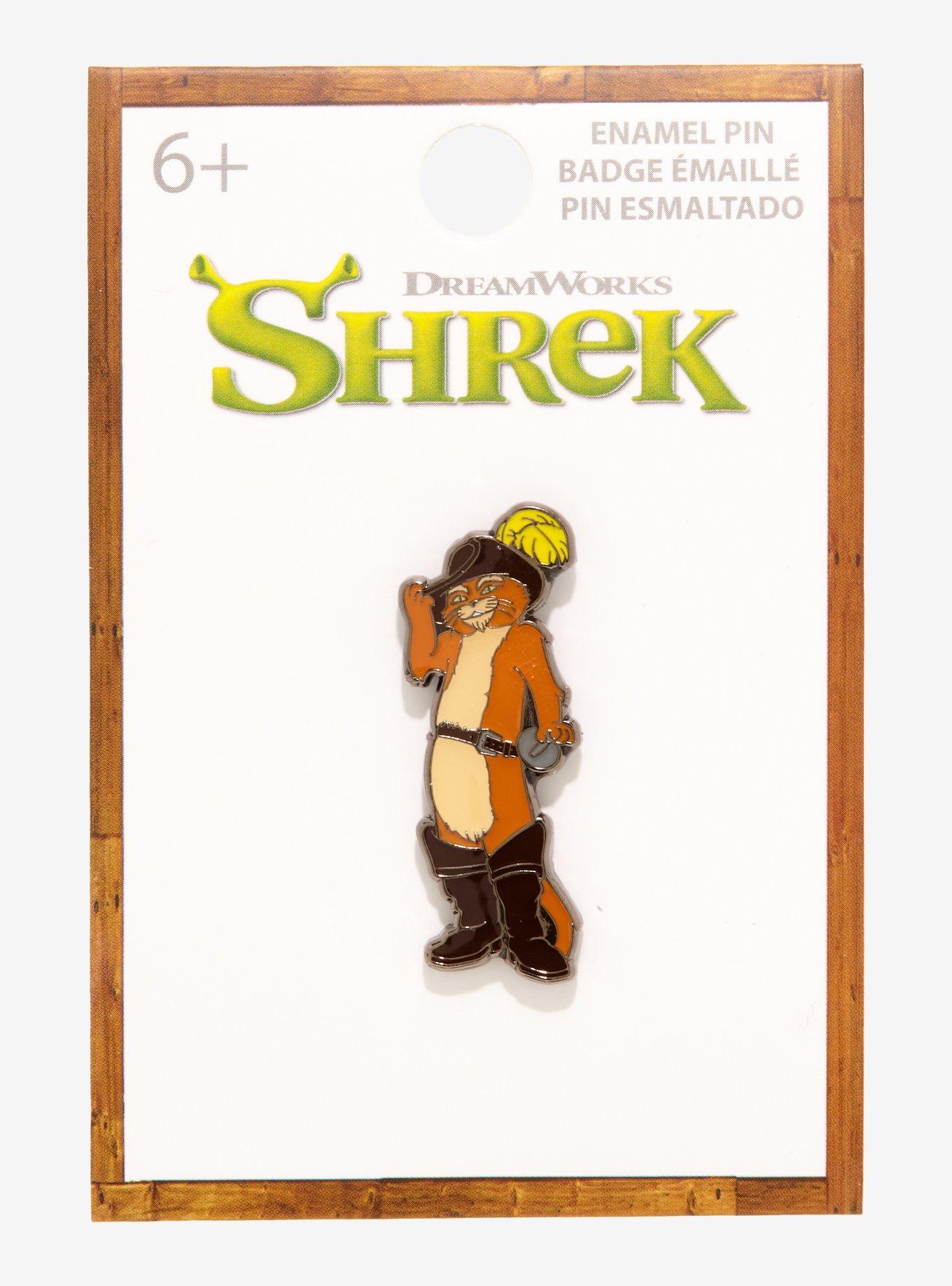 Shrek Puss In Boots Enamel Pin, , alternate