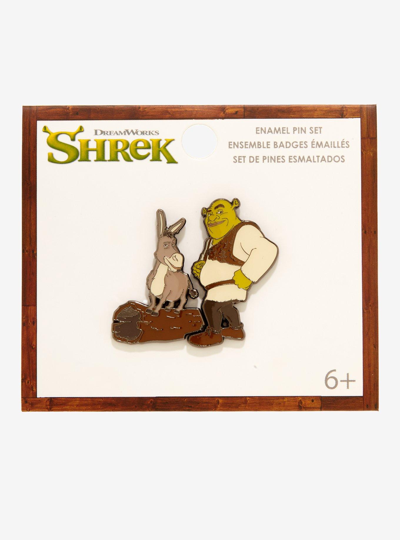 Shrek Duo Enamel Pin Set, , alternate