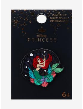 Loungefly Disney The Little Mermaid Clear Shell Enamel Pin, , hi-res