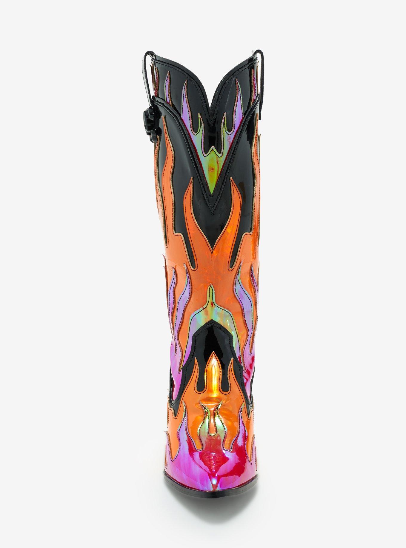 YRU Flame Space Cowgirl Boots, MULTI, alternate