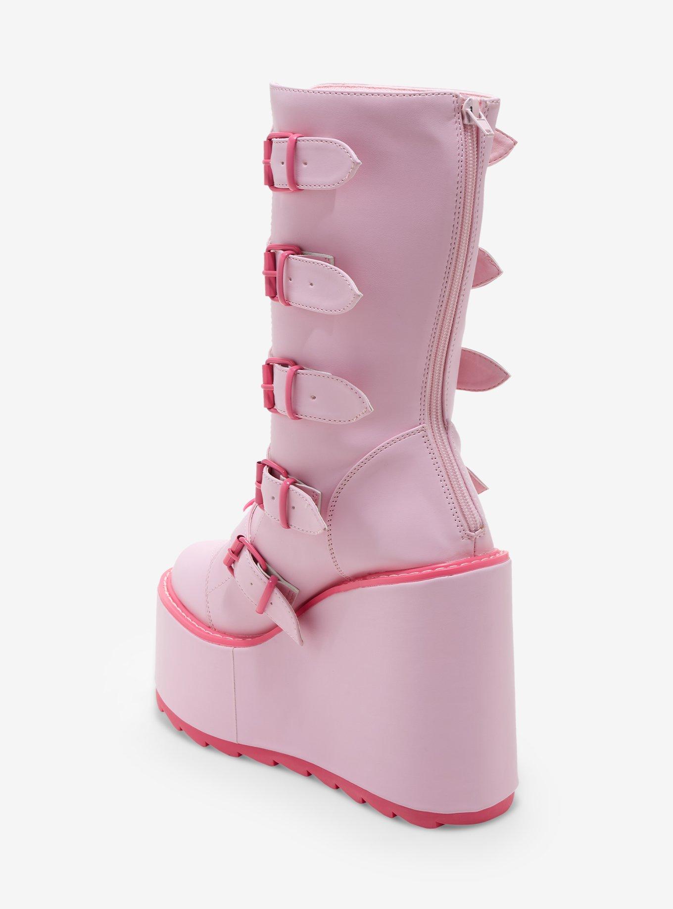 YRU Pink Dune Tocixa Platform Boots, MULTI, alternate