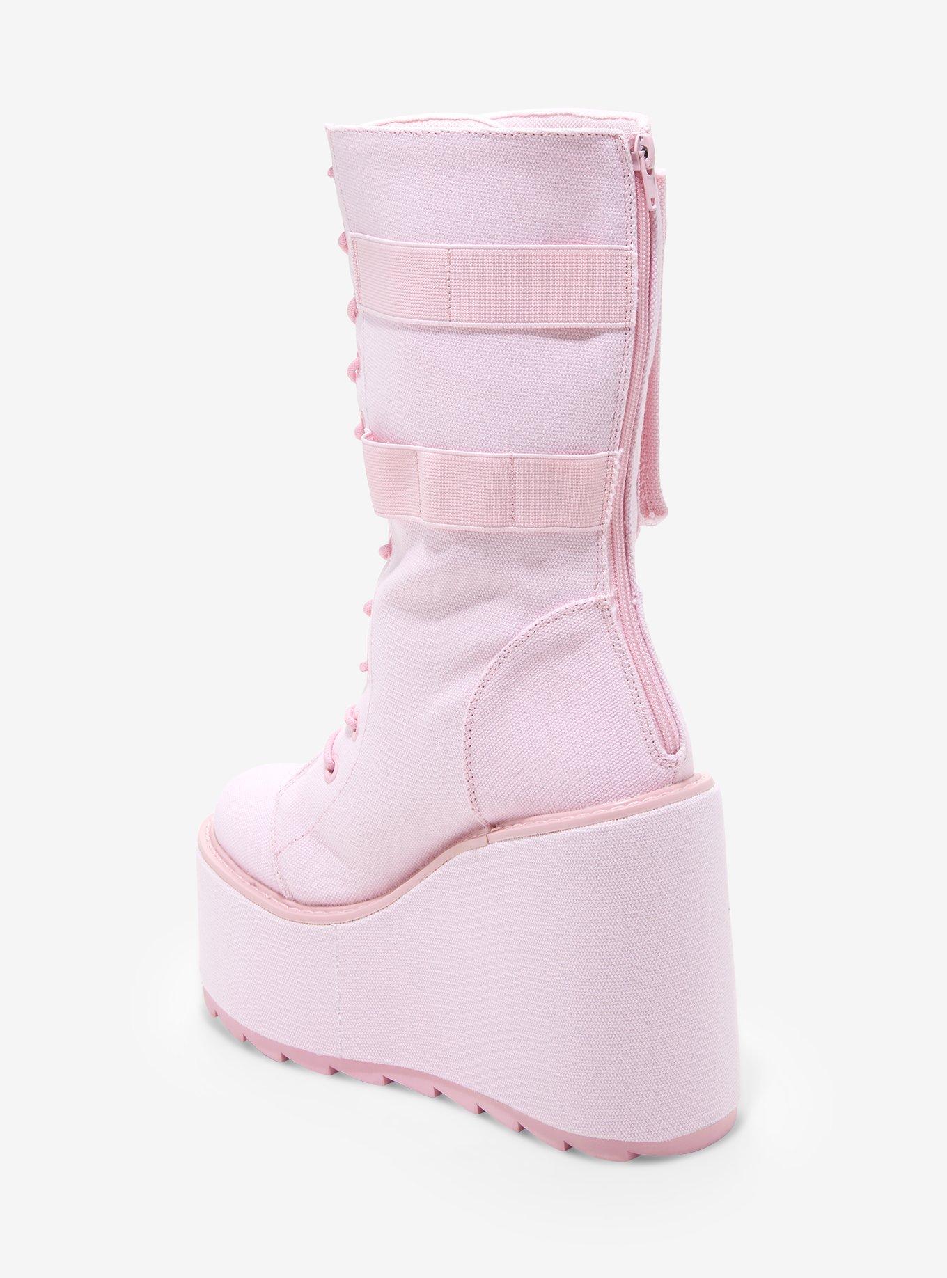 YRU Dune Desert Pink Platform Boots, MULTI, alternate