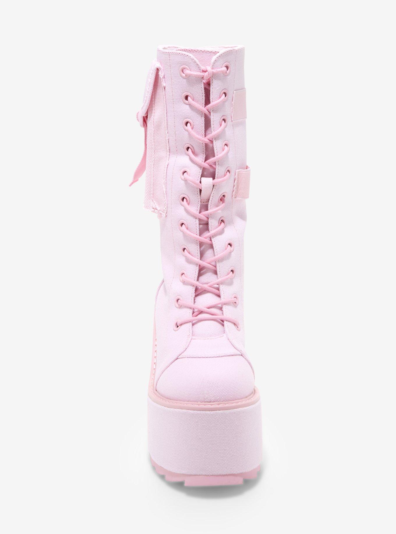 YRU Dune Desert Pink Platform Boots, MULTI, alternate