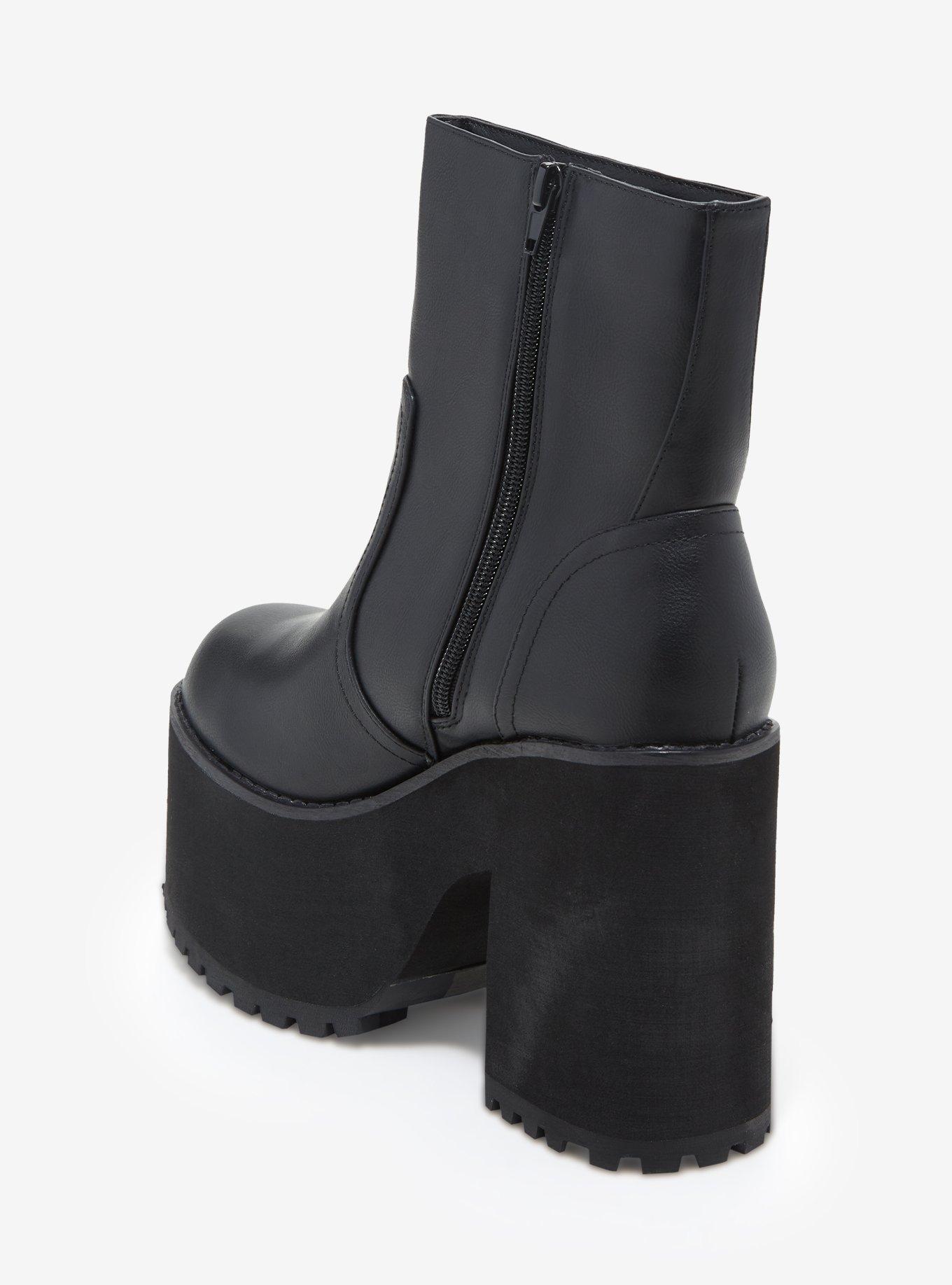 YRU Black Krush Platform Boots, MULTI, alternate