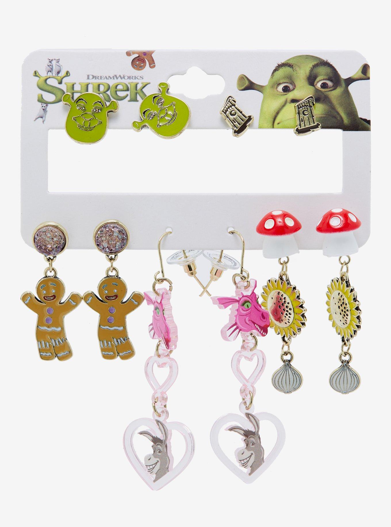 Shrek Icons & Characters Earring Set - BoxLunch Exclusive, , alternate