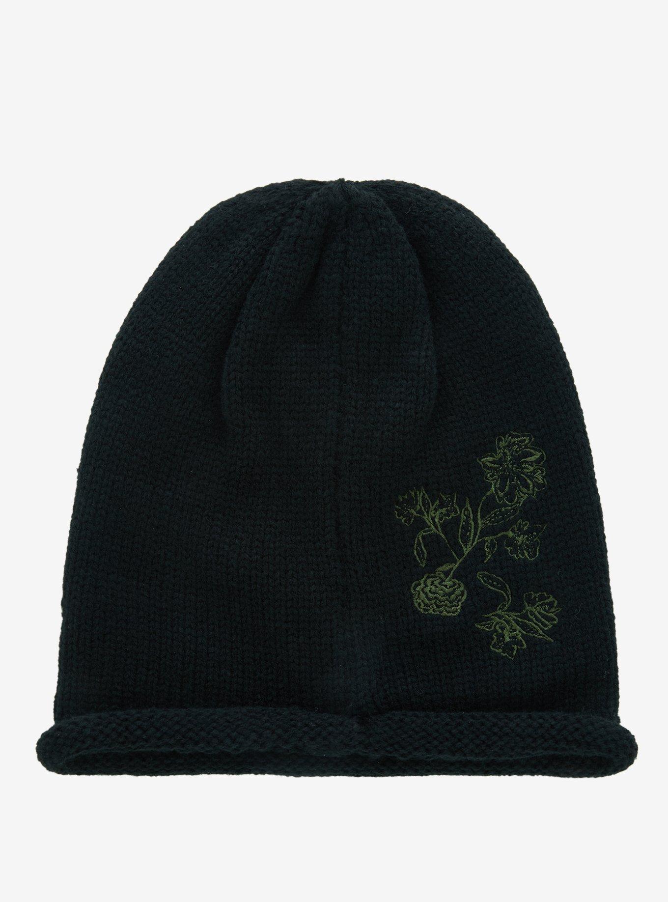 Skeleton Fairy Floral Beanie, , alternate
