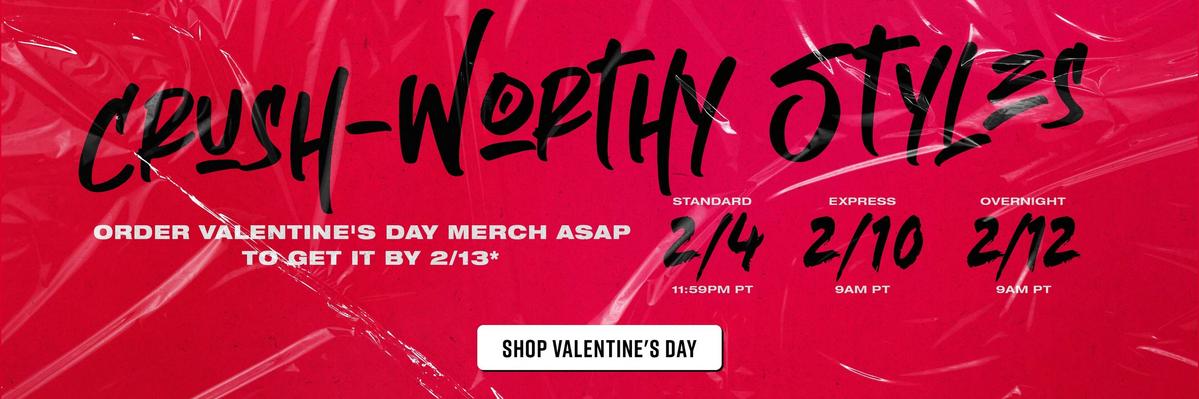 Valentine's Shipping cutoffs