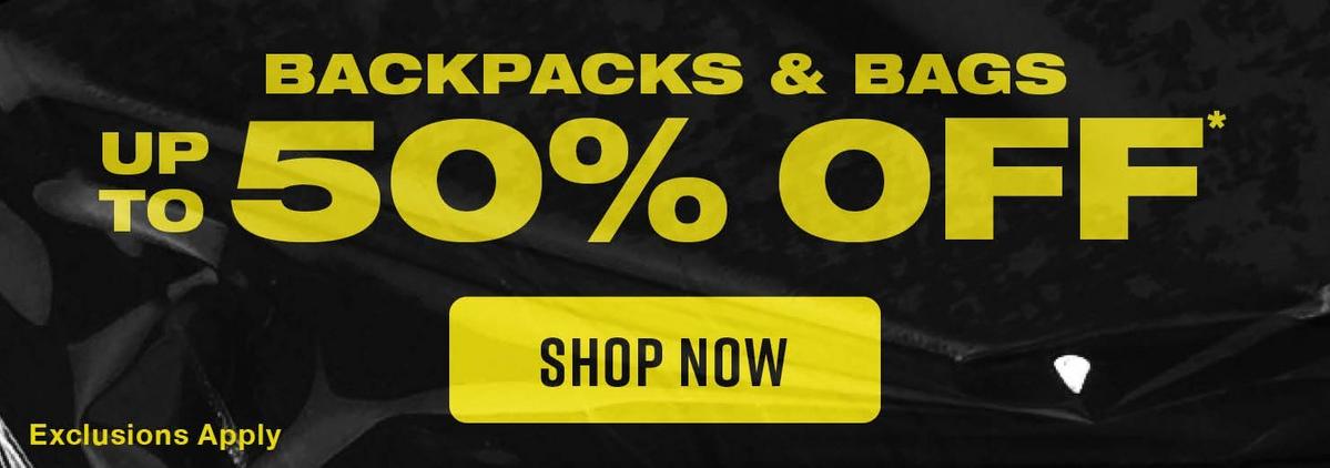 Up To 50% Off Bags And Backpacks Promo