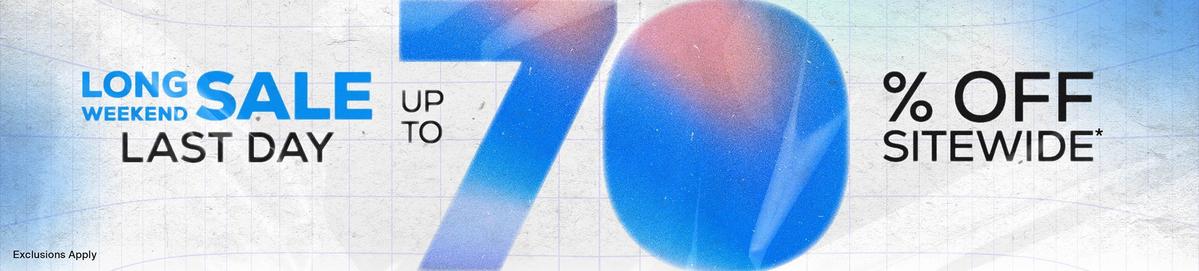 Up To 70% off Sitewide