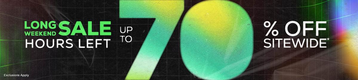 Up To 70% off Sitewide