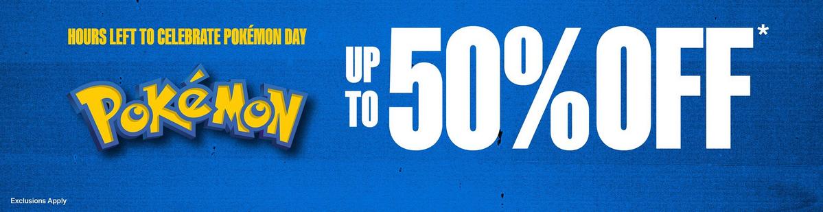 Up To 50% Off Pokemon