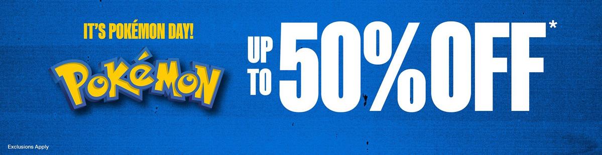 Up To 50% Off Pokemon