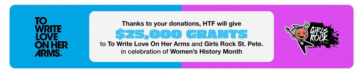 Hot Topic Foundation Women's History Month Donation