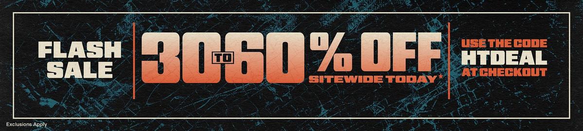30% - 60% Off Sitewide