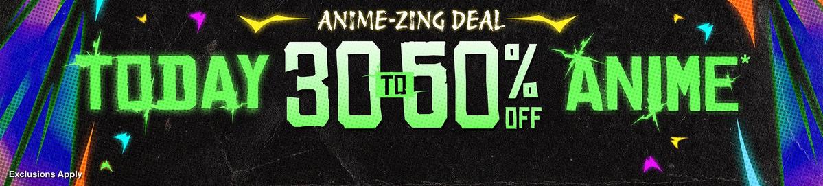 30% - 50% Off Anime Product Page