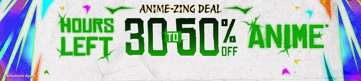 30% - 50% Off Anime Product Page