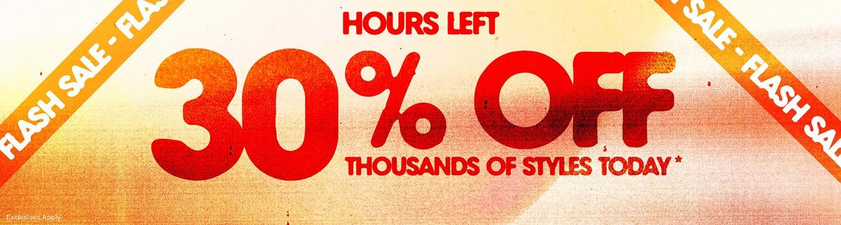 30% Off Thousands Of Styles